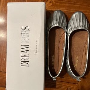 Silver Ballerina Dress Shoes